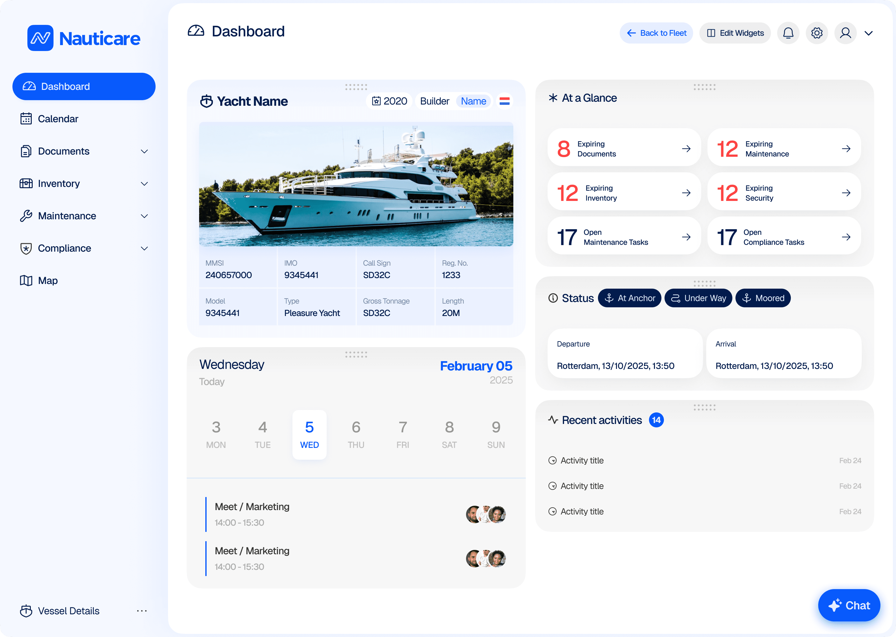 Nauticare Dashboard